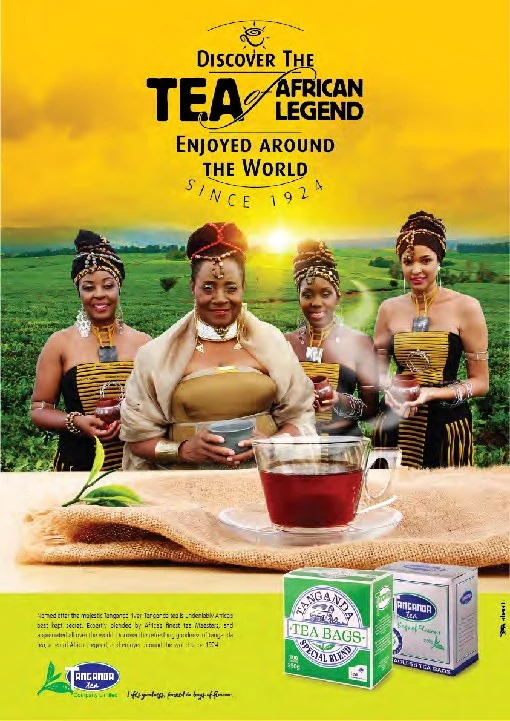 Tanganda Tea supplied print campaign execution