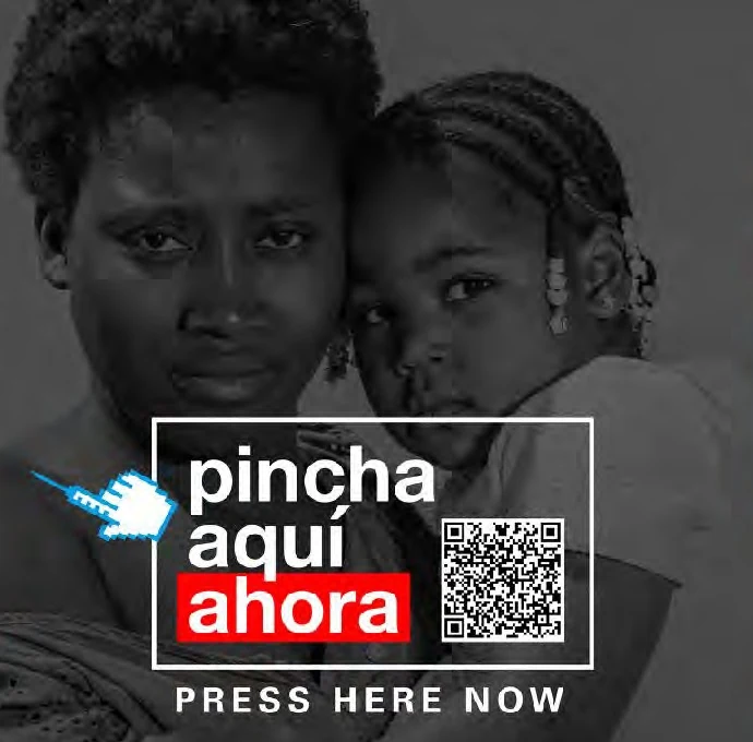 Press Here Now campaign creative from the supplied UNICEF case study